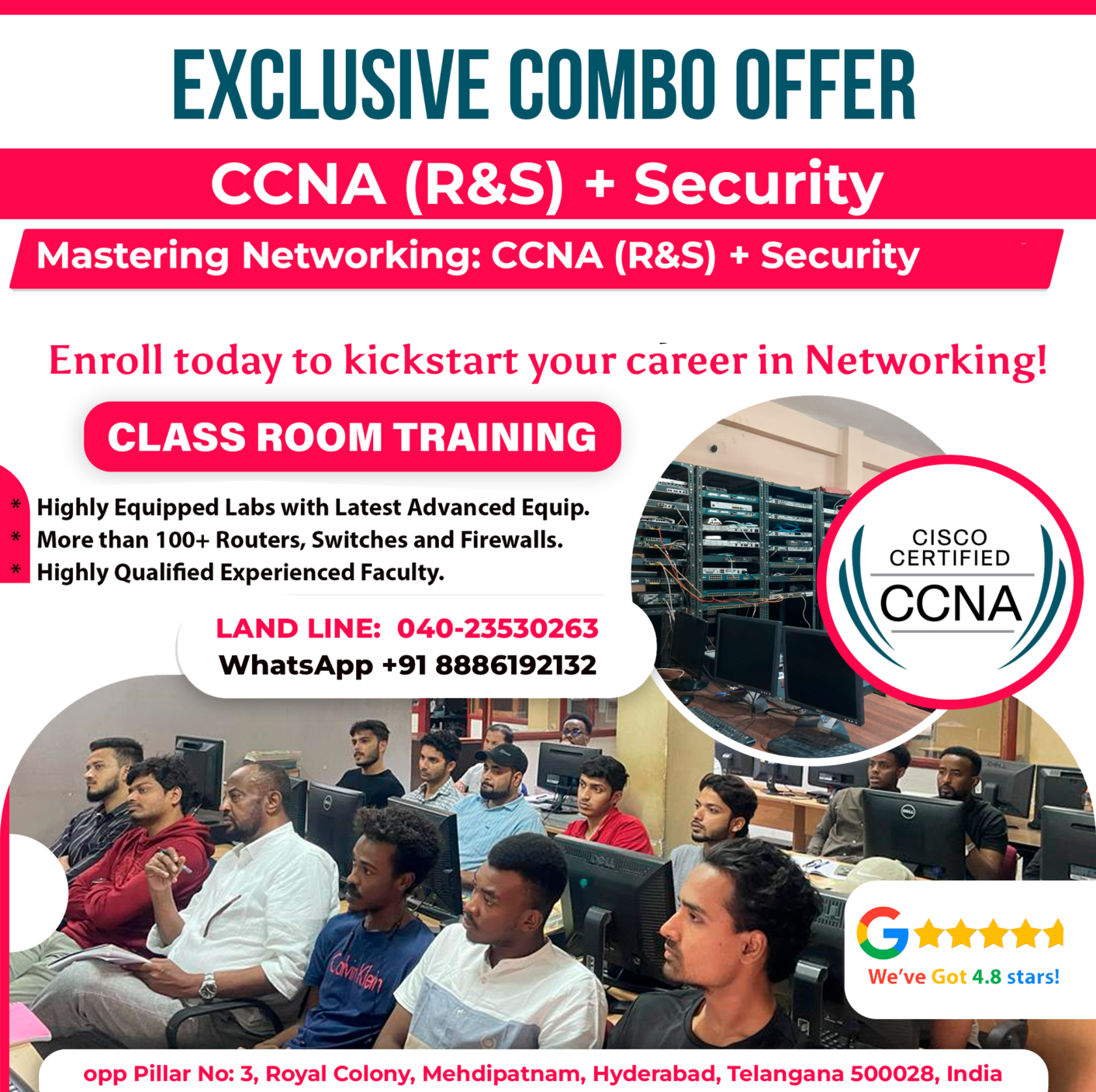 Networking begins with CCNA Security Mastering Networking