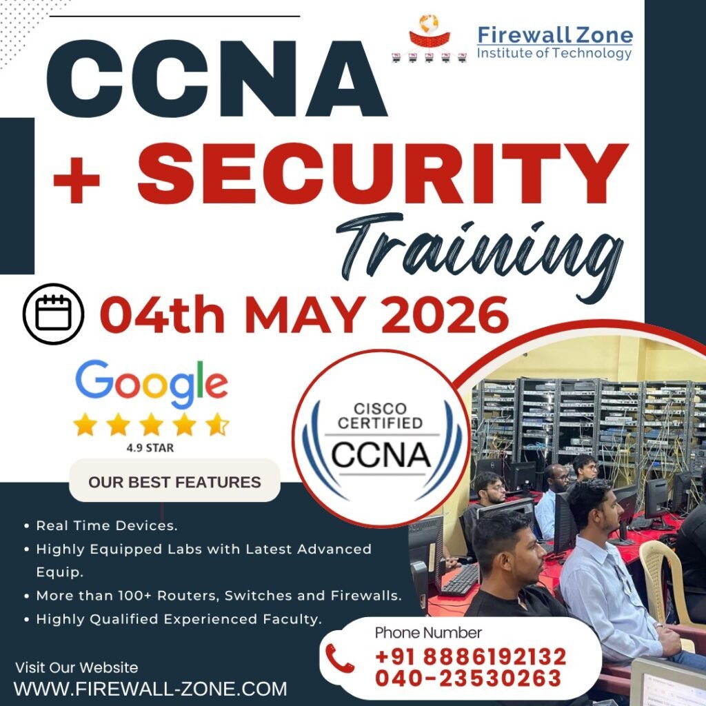 CCNA Routing & Switching + Security in Hyderabad (Classroom Training)