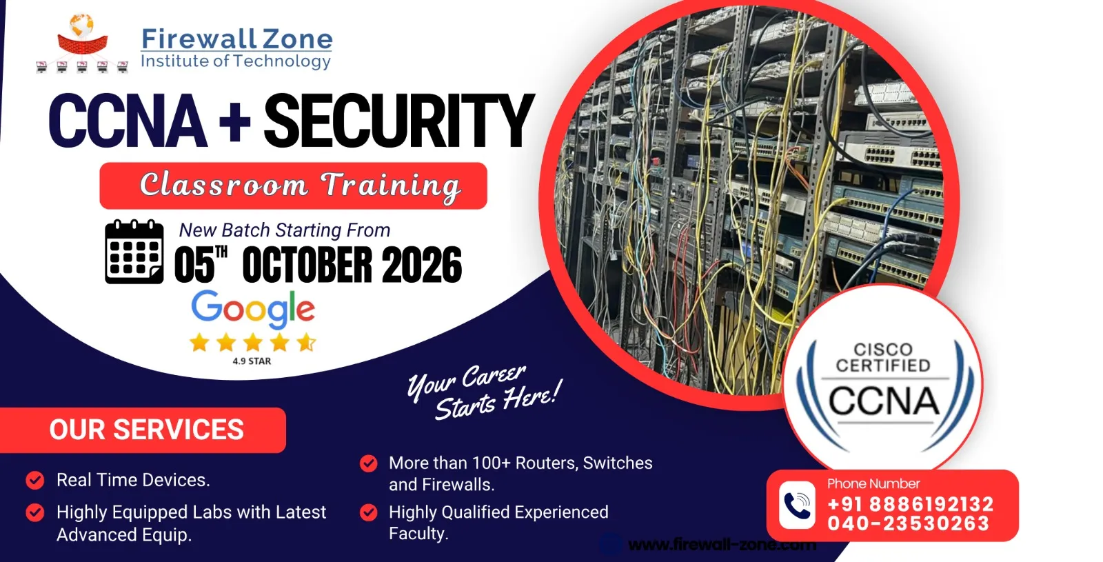 CCNA Routing & Switching + Security in Hyderabad (Classroom Training)