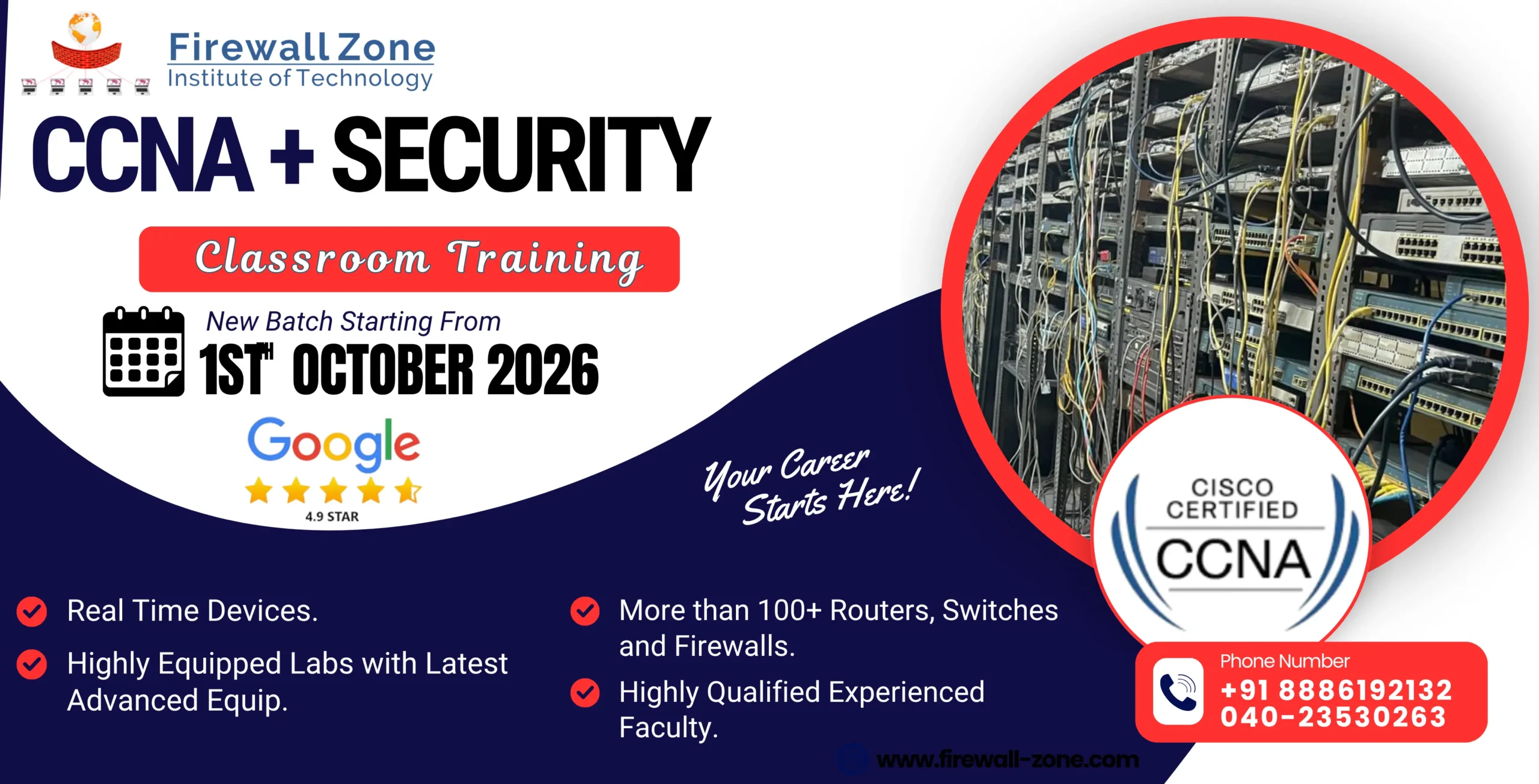 CCNA Routing & Switching + Security in Hyderabad (Classroom Training)