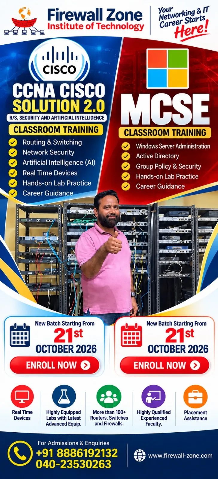 Best Networking Institute in Hyderabad with Real‑Time Devices