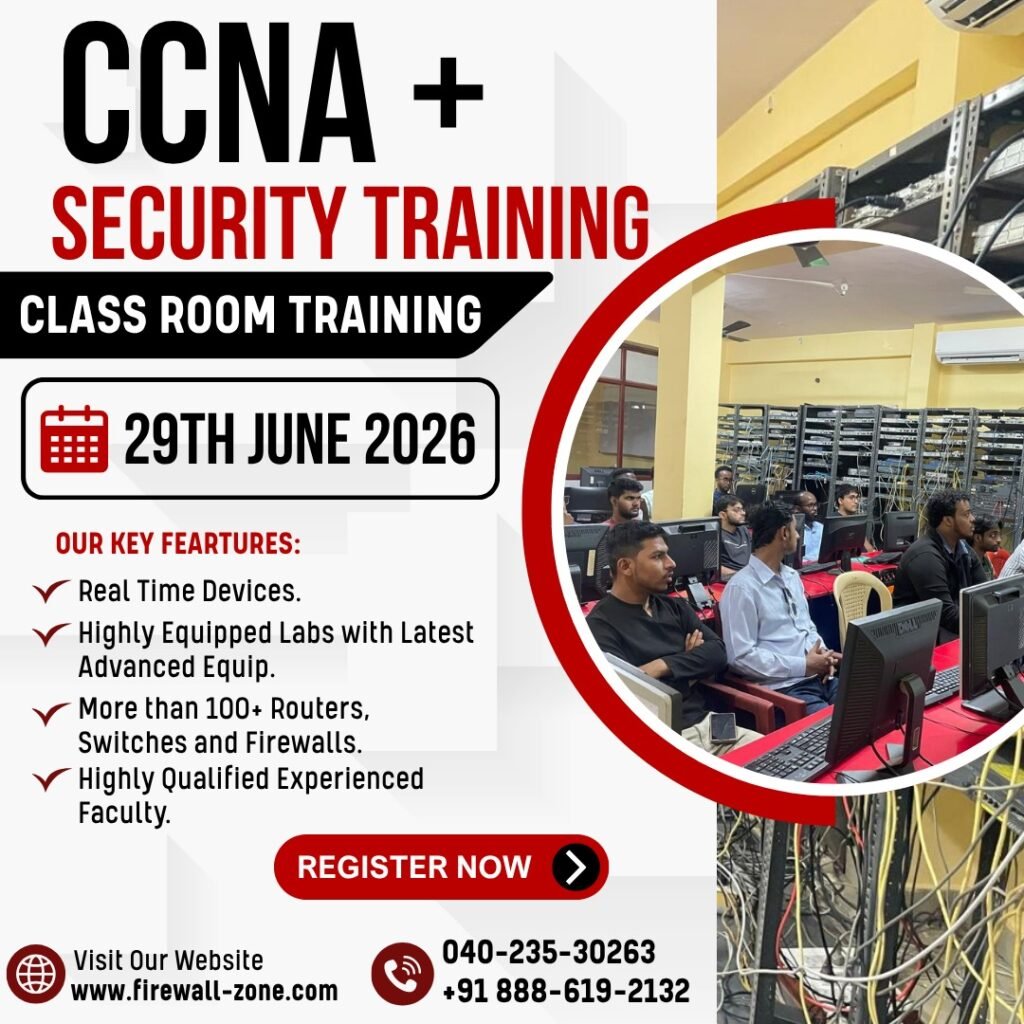 CCNA Routing & Switching + Security in Hyderabad (Classroom Training)