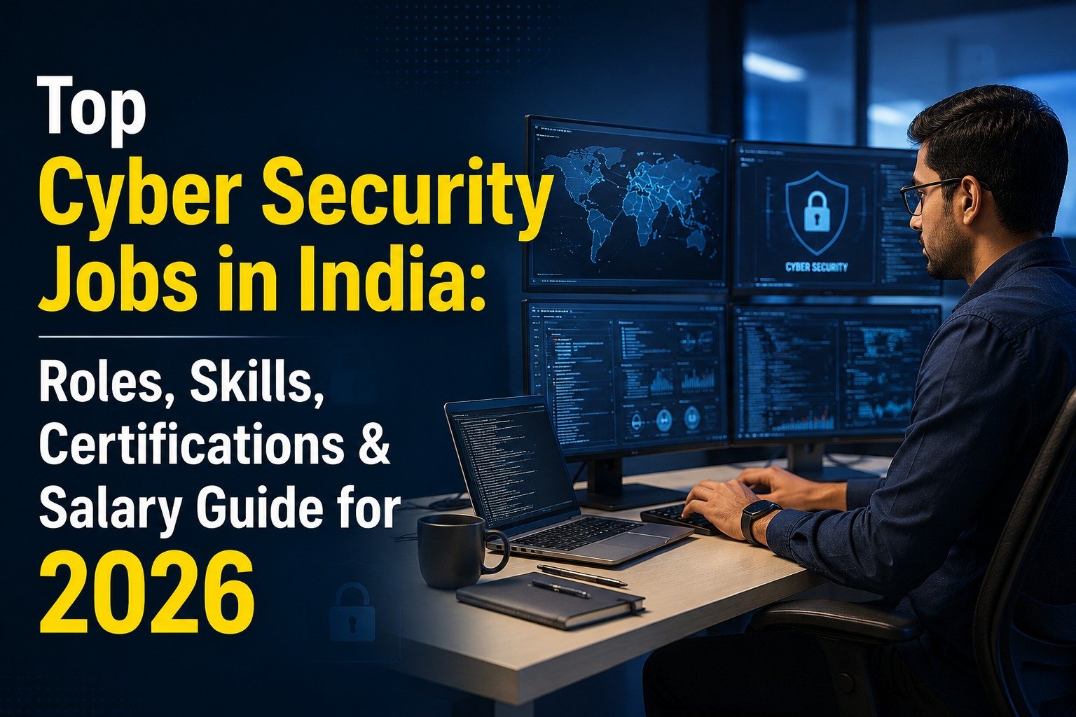 Top Cyber Security Jobs in India: Roles, Skills, Certifications & Salary Guide for 2026